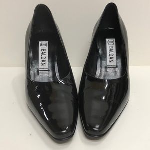 Baldan Made in Italy Black Patent Leather Pump